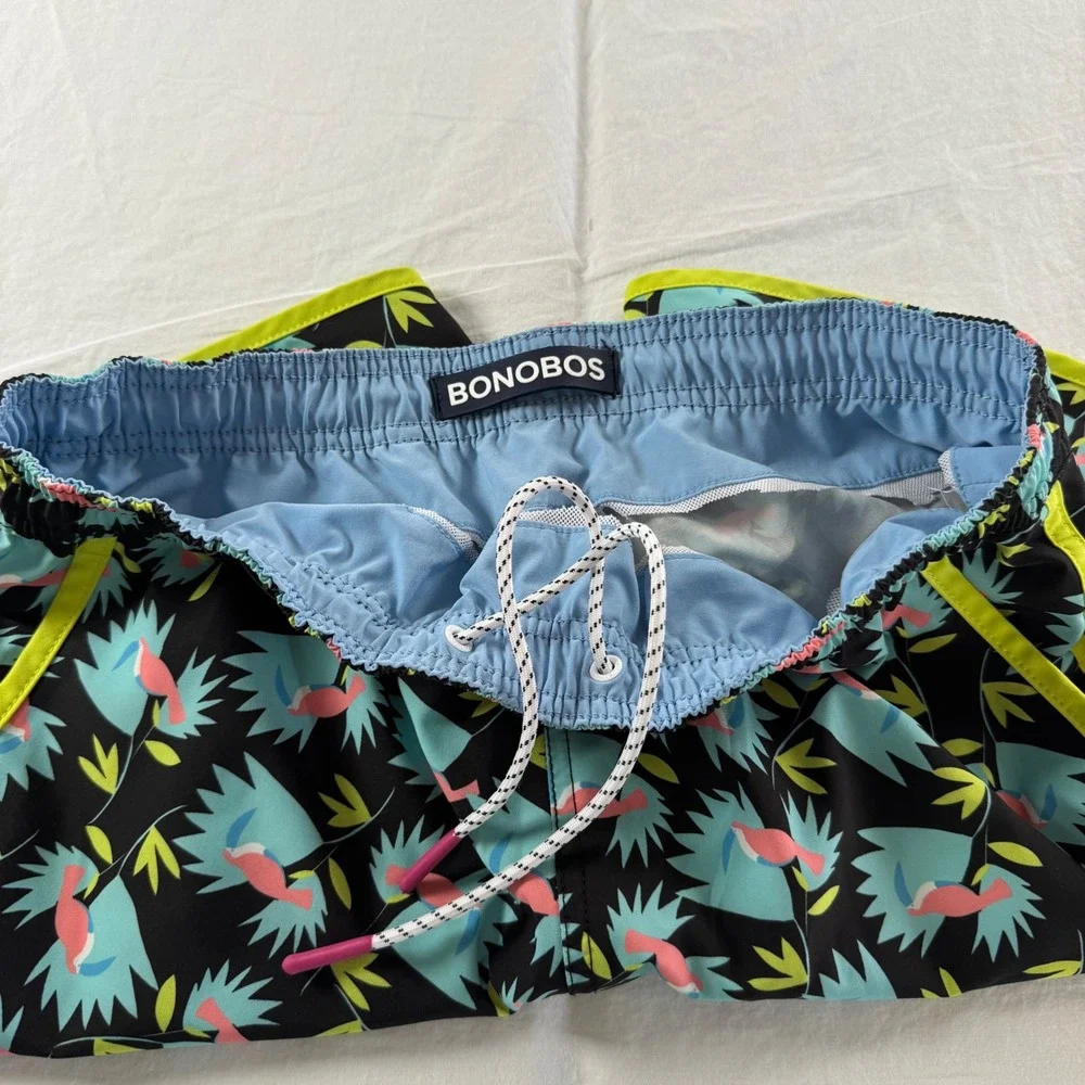 Bonobos Men's Size S Black Bird Print 7